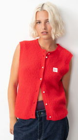 American Vintage Damen-Cardigan EAST Piment meliert