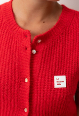 American Vintage Damen-Cardigan EAST Piment meliert