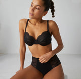 Simone Pérèle Karma - Taillen-Slip mit hohem Bund Schwarz I 12V770