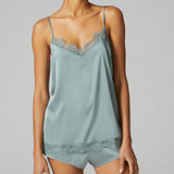 Simone Pérèle SATIN SECRETS - Top Velvet Green