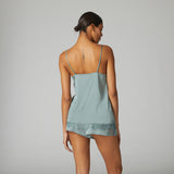 Simone Pérèle SATIN SECRETS - Top Velvet Green