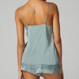 Simone Pérèle SATIN SECRETS - Top Velvet Green