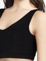 Chantelle SOFTSTRETCH Oberteil Bustier Padded V Neck Schwarz I C16A10-011