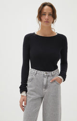 American Vintage Women Pullover DAMSVILLE Schwarz I DAM18BH21