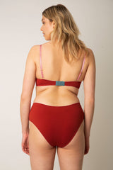 Dora Larsen ROSALIE (Bio-)Baumwoll Bustier in weinrot-pink