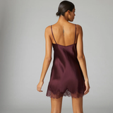 Simone Pérèle Nocturne - Nighty aus Seide Bordeaux