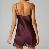 Simone Pérèle Nocturne - Nighty aus Seide Bordeaux