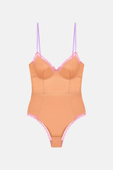 Dora Larsen CYDNEY Body in dunkelorange-rosa