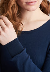 SCHIESSER REVIVAL - Greta Shirt langarm navy