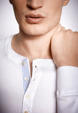 SCHIESSER REVIVAL - Karl-Heinz Shirt langarm weiß