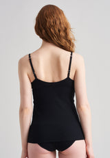 SCHIESSER REVIVAL - Greta Spaghettitop schwarz