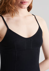 SCHIESSER REVIVAL - Greta Spaghettitop schwarz