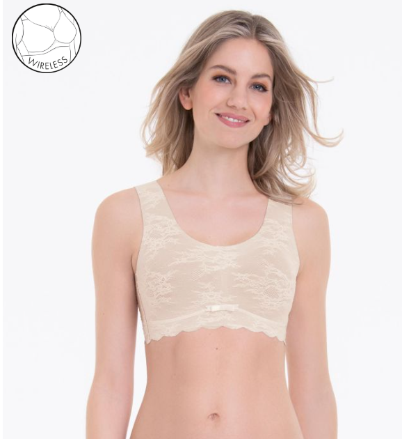 ANITA ESSENTIALS - Lace Bralette Schale crystal I 5400