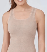 Fraly Tanktop mit breiten Schultern aus Wolle und Seide