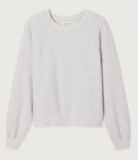 American Vintage Damensweatshirt ATUBAY arktis-meliert