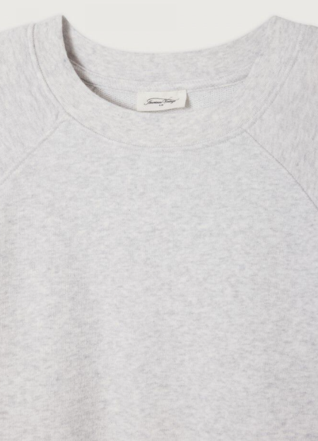American Vintage Damensweatshirt ATUBAY arktis-meliert