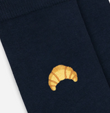 A-dam NAVY CROISSANT Socken dunkelblau mit Stickerei