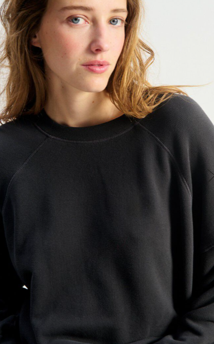 American Vintage Damensweatshirt ATUBAY schwarz