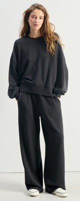 American Vintage Damensweatshirt ATUBAY schwarz