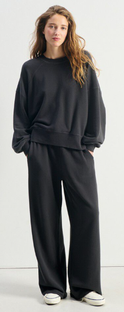 American Vintage Damensweatshirt ATUBAY schwarz
