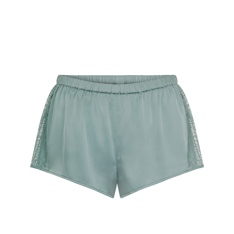 Simone Pérèle SATIN SECRETS - Nightshort Velvet Green