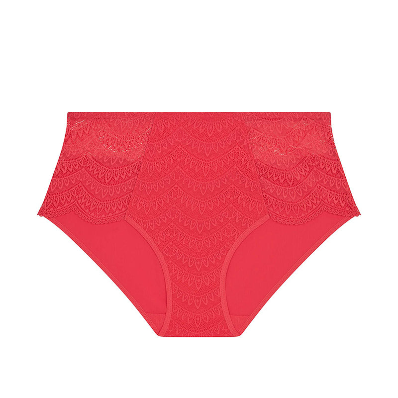 Simone Pérèle Karma - Taillen-Slip mit hohem Bund Freches Rot I 12V770