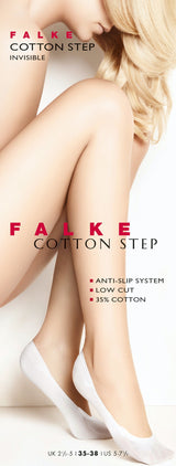 FALKE Cotton Step Damen Füßlinge Schwarz