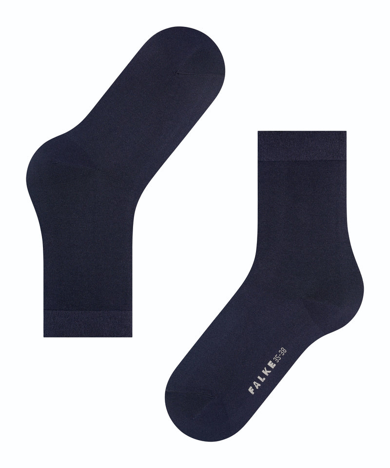 FALKE Cotton Touch Damen Socken Blau