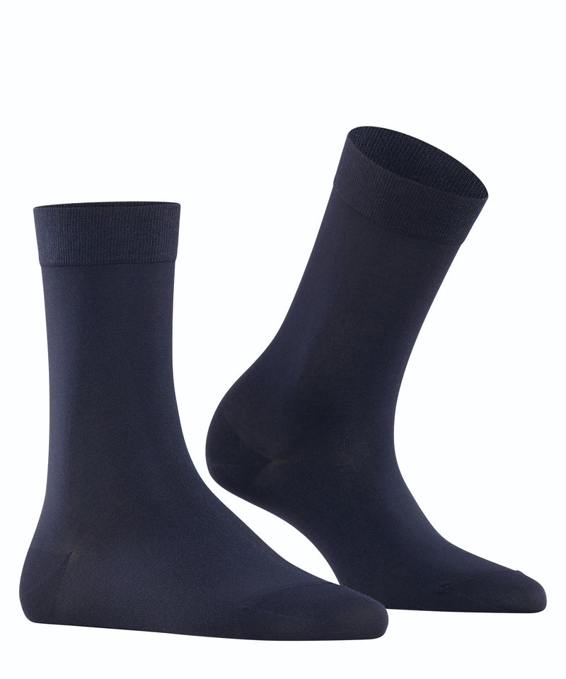 FALKE Cotton Touch Damen Socken Blau