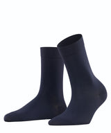 FALKE Cotton Touch Damen Socken Blau