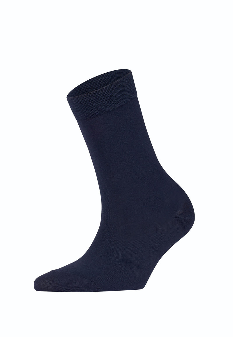 FALKE Cotton Touch Damen Socken Blau