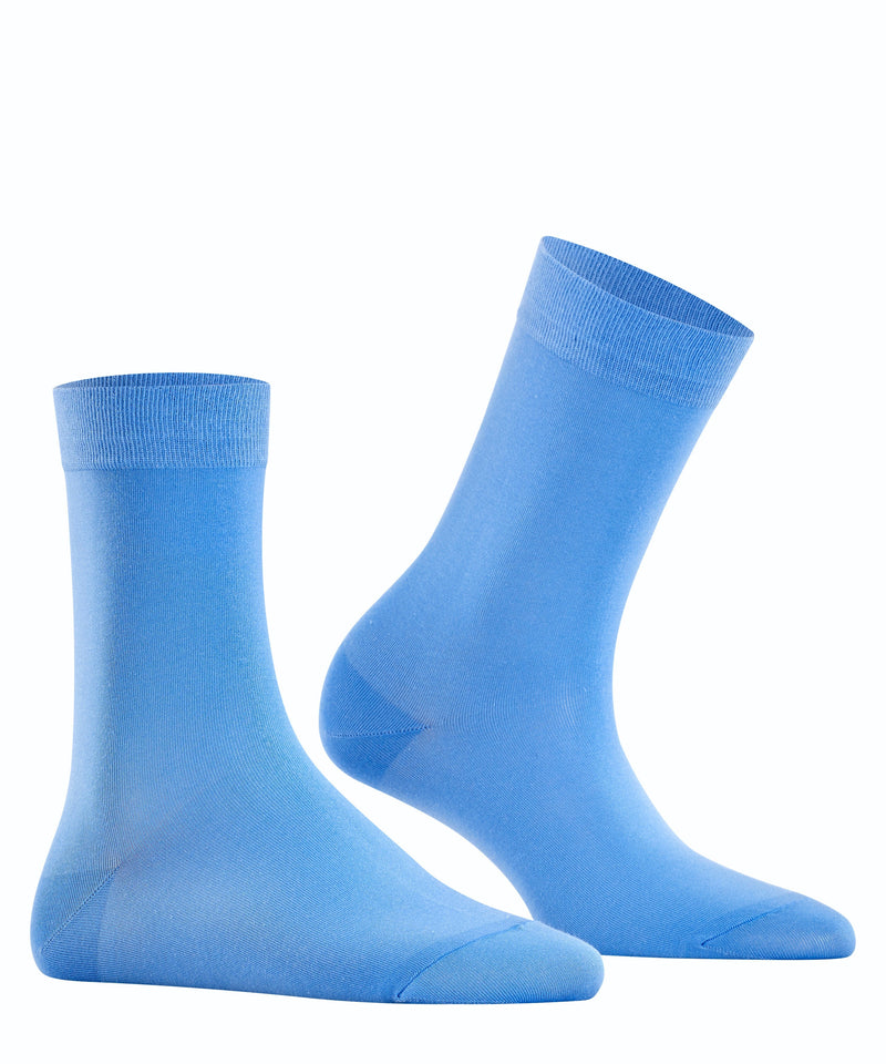 FALKE Cotton Touch Damen Socken Blau