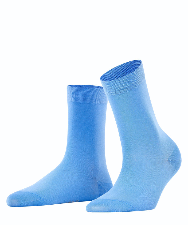 FALKE Cotton Touch Damen Socken Blau