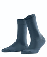 FALKE Cotton Touch Damen Socken Blau