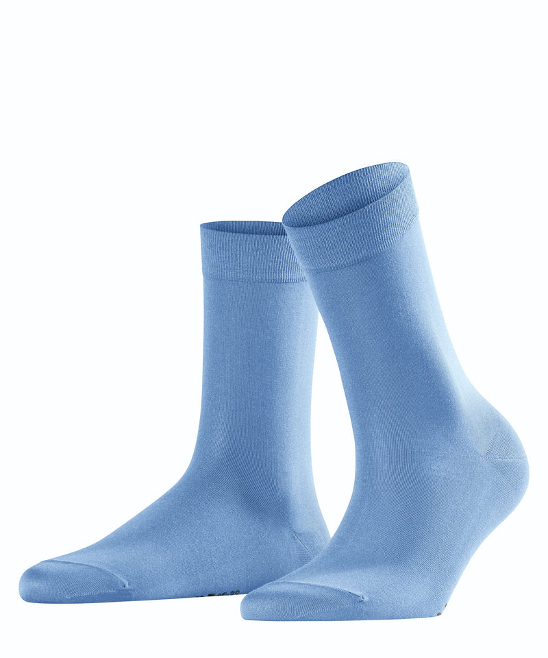 FALKE Cotton Touch Damen Socken Blau