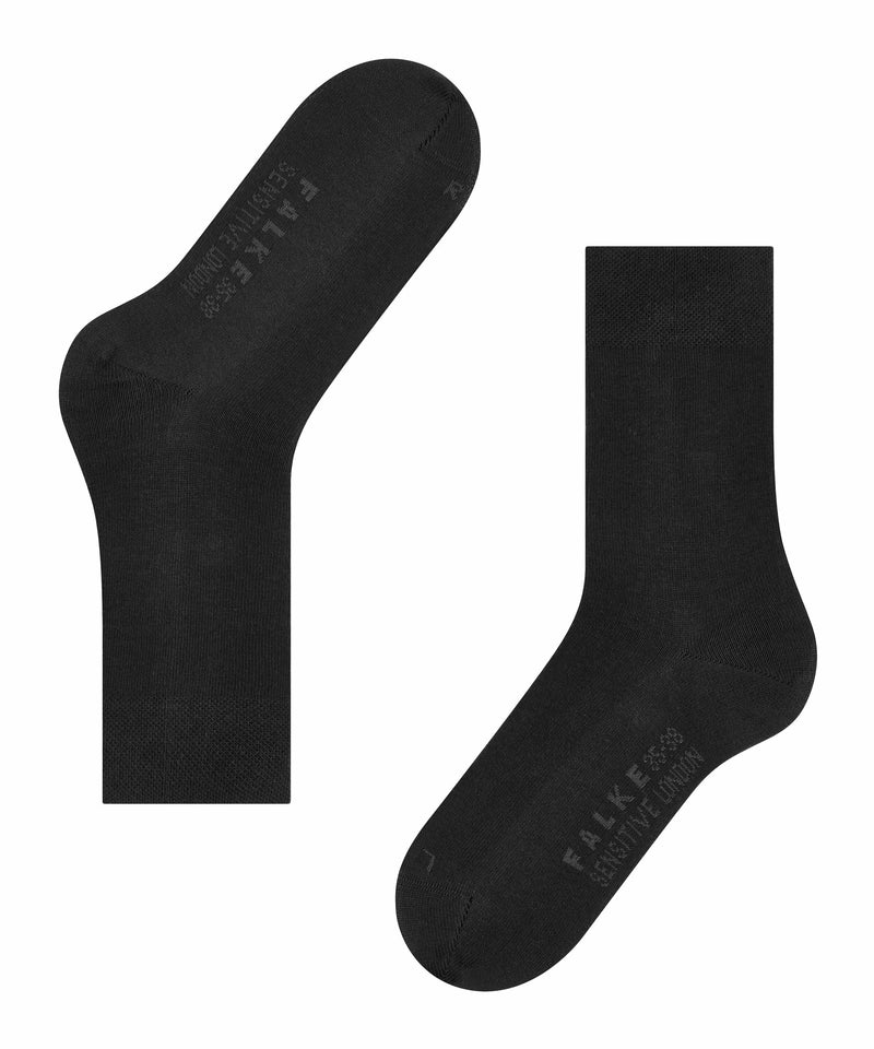 FALKE Sensitive London Damen Socken Schwarz