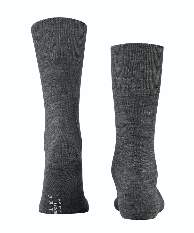 FALKE Airport Herren Socken Grau