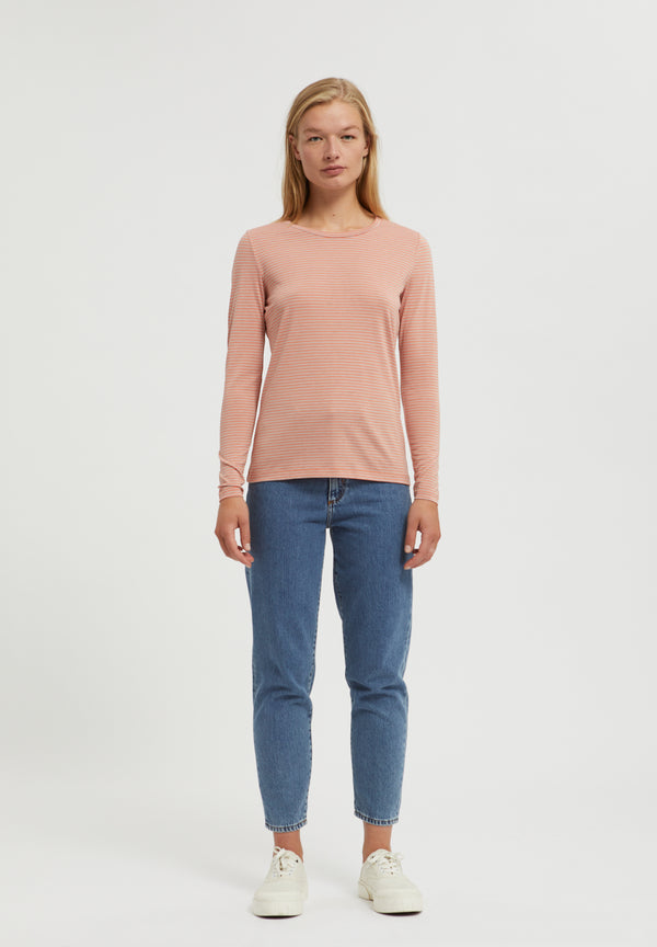 ARMEDANGELS - LARENAA SMALL STRIPES Longsleeve aus TENCEL™ Lyocell Mix