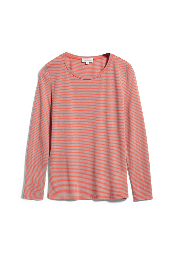 ARMEDANGELS - LARENAA SMALL STRIPES Longsleeve aus TENCEL™ Lyocell Mix
