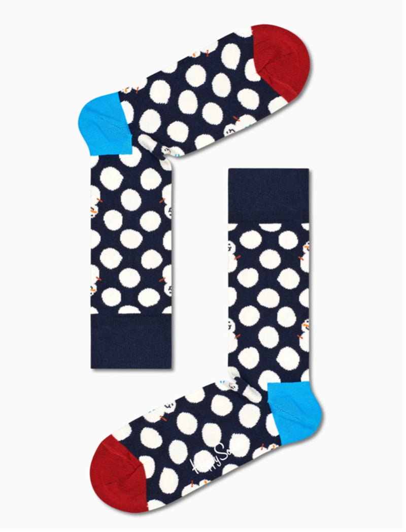 Happy Socks Big Dot Snowman Sock BDS01-6500