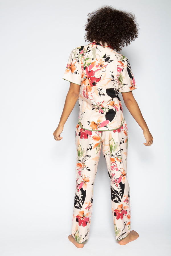 Cyberjammies Natalie Peach Floral Pyjama-Hose