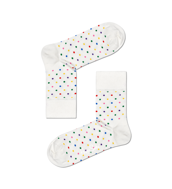 Happy Socks Dot Half Crew Sock