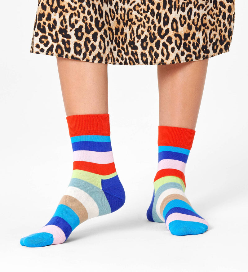 Happy Socks Stripe Half Crew Sock