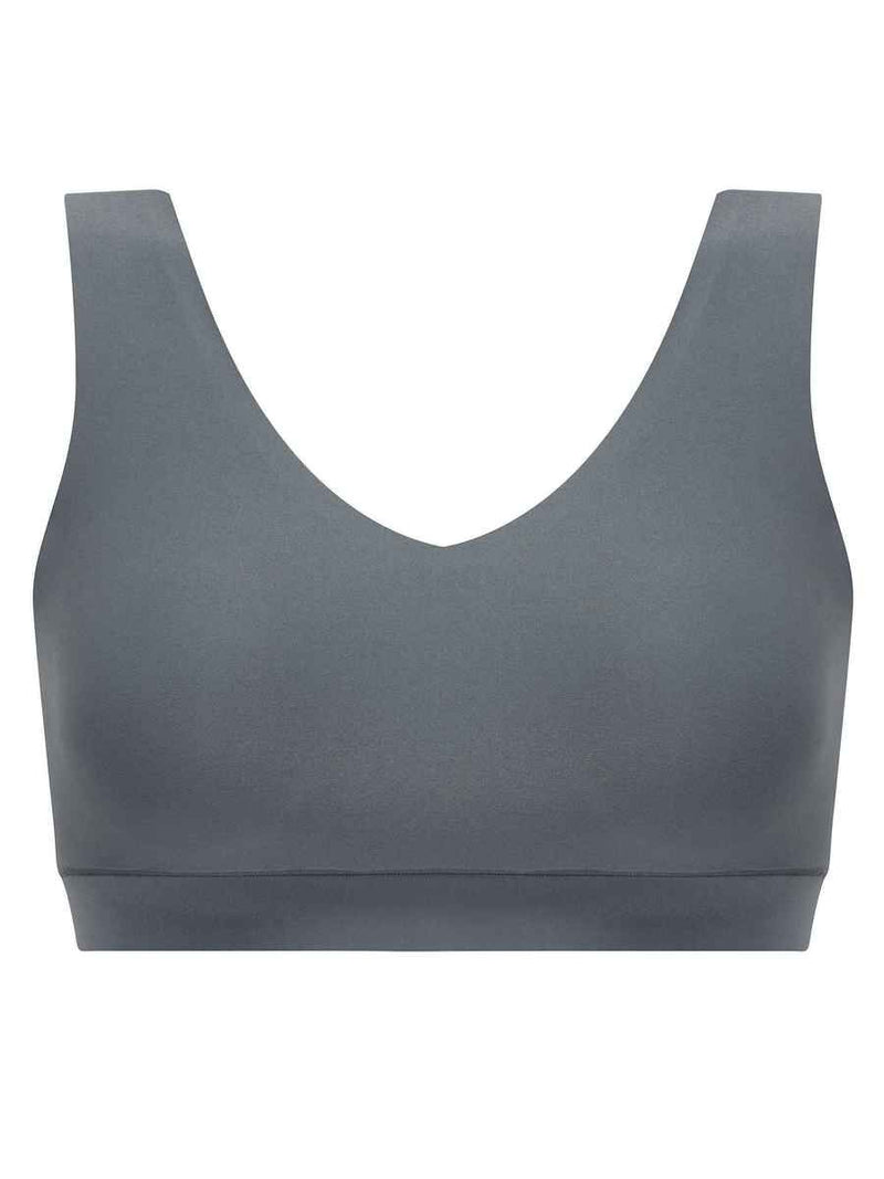 Chantelle SOFTSTRETCH Oberteil Bustier Padded V Neck Geisha Grey I C16A10-0TE