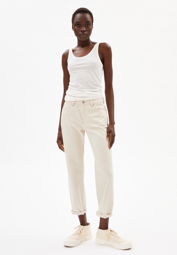 ARMEDANGELS - BEAA SOFT TOP AUS BIO-BAUMWOLLE off white