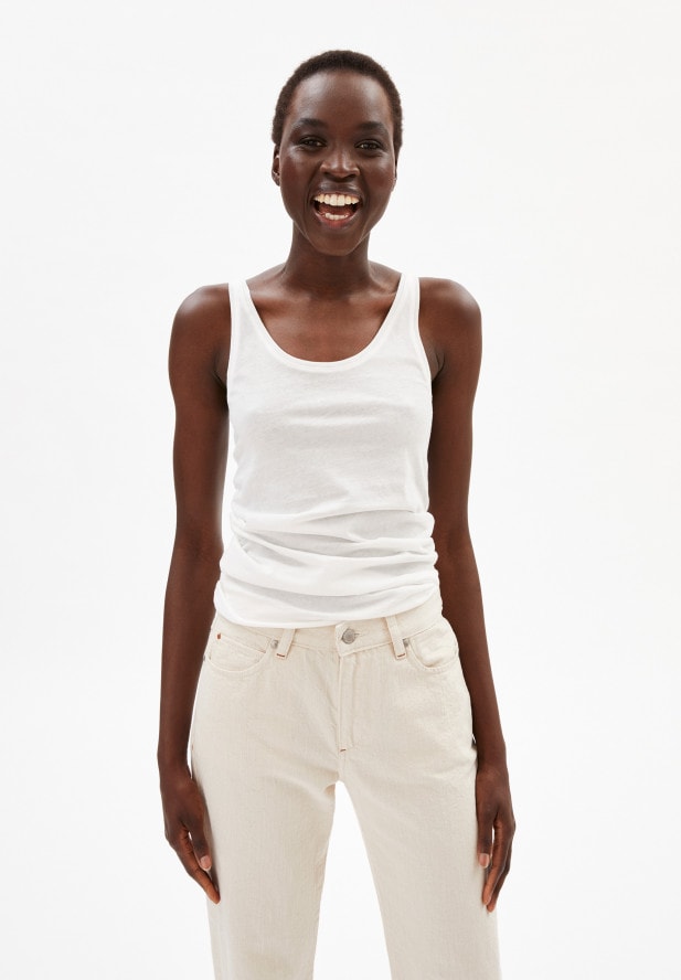 ARMEDANGELS - BEAA SOFT TOP AUS BIO-BAUMWOLLE off white