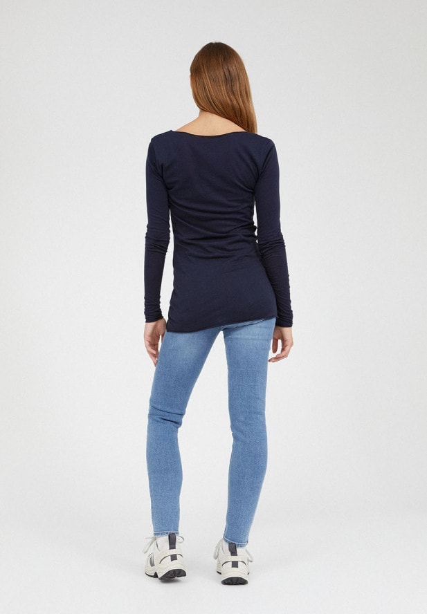 ARMEDANGELS -  EVVAA SOFT Longsleeve aus Bio-Baumwolle night-sky