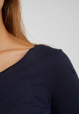 ARMEDANGELS -  EVVAA SOFT Longsleeve aus Bio-Baumwolle night-sky