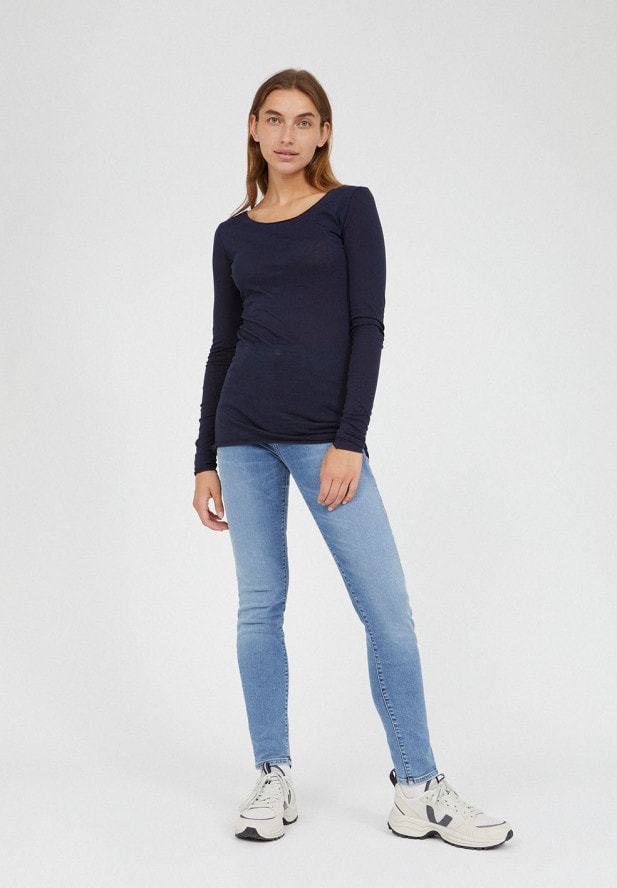ARMEDANGELS -  EVVAA SOFT Longsleeve aus Bio-Baumwolle night-sky