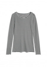ARMEDANGELS - EVVAA STRIPES Longsleeve aus Bio-Baumwolle Black-Oatmilk